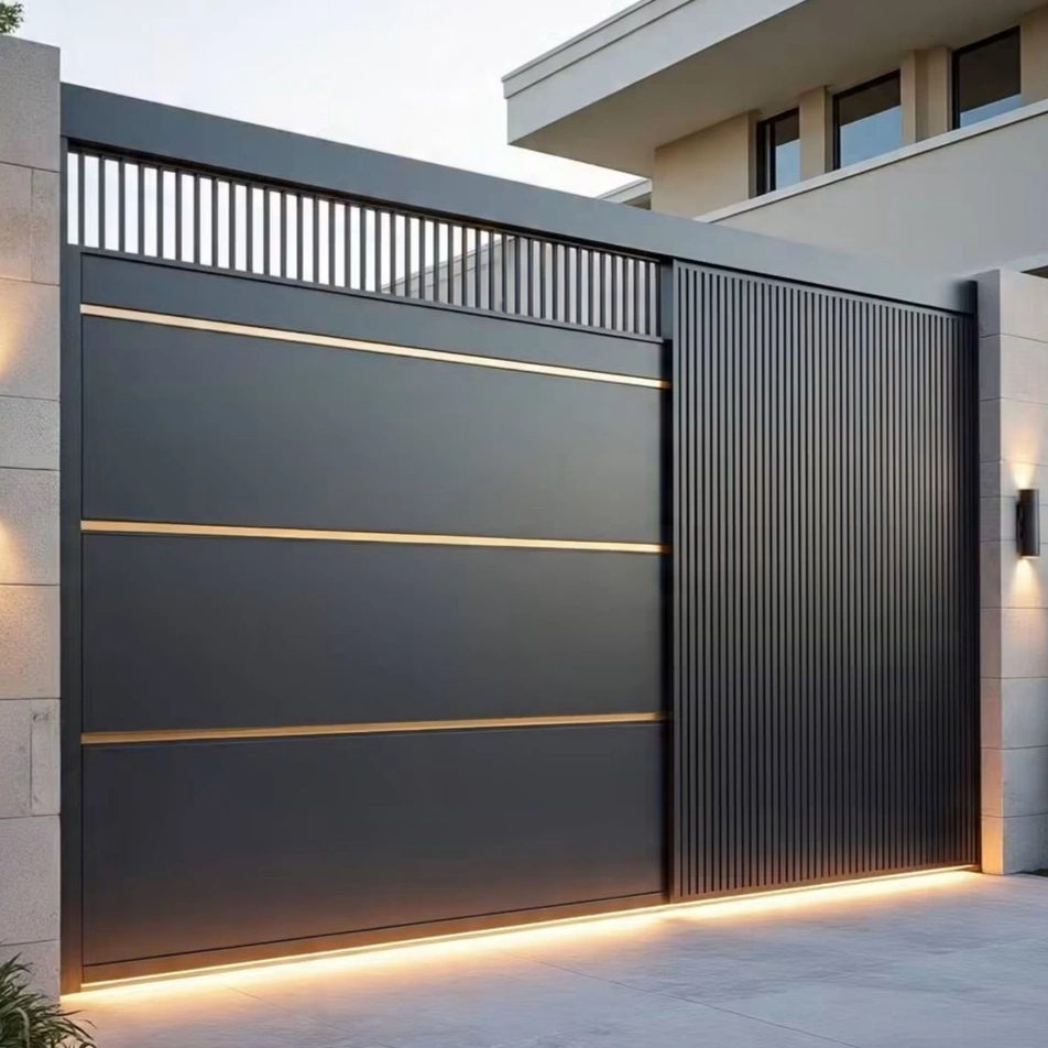 Heavy-duty solid mild steel MS automated main gate fabricated in Rawalpindi factory